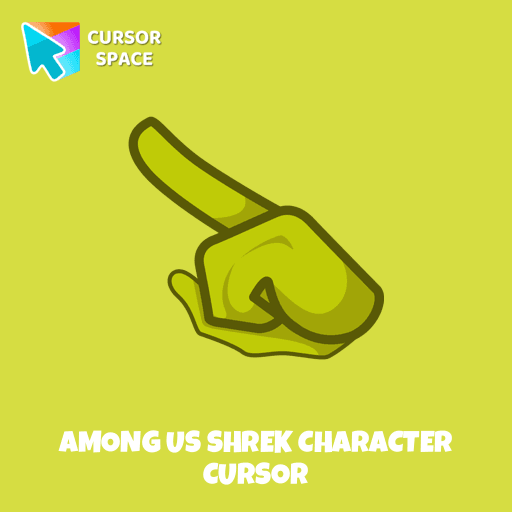 Among Us Shrek Character cursor arrow cursor